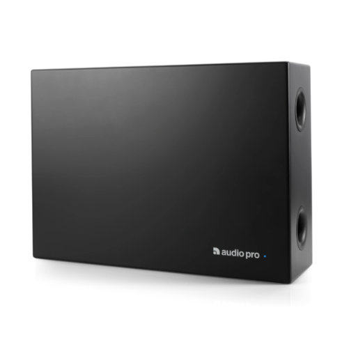 Audio Pro SUB-3 svart – kompakt subwoofer for bakgrunnsmusikksystemer i butikker, kafeer og restauranter