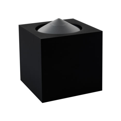 NewTec CONO Cubo SMART svart – kompakt trådløs kubisk høyttaler med 360° lyd for kommersielle miljøer