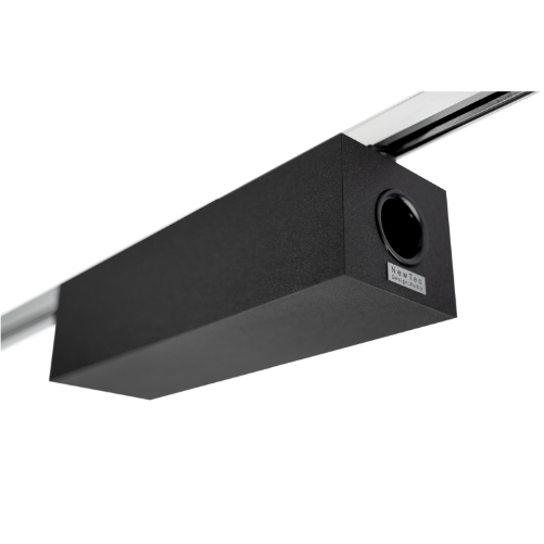 NewTec SUB Canto SMART svart – trådløs subwoofer med kraftig bass for kommersielle lydsystemer