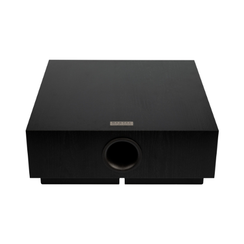 NewTec SUB Quadro SMART svart – kraftig trådløs subwoofer for profesjonelle lydsystemer i kommersielle miljøer