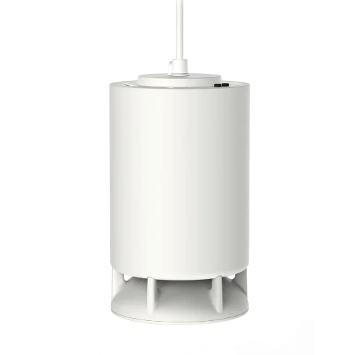 Spottune Omni Cord speaker in white, hanging wireless audio speaker for clean design