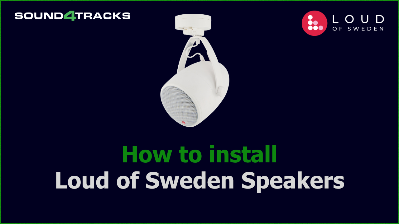 Loud of Sweden wireless speakers for lighting tracks