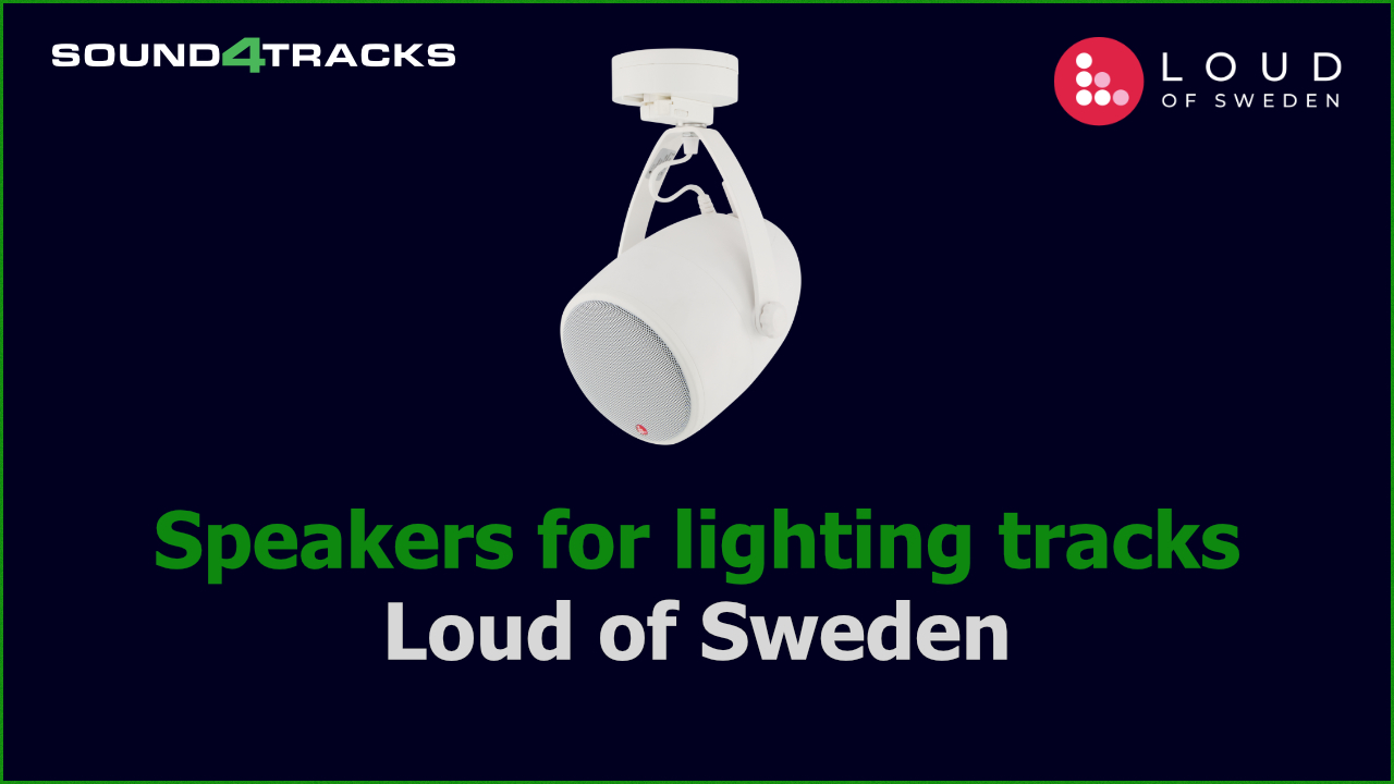 Loud of Sweden wireless speakers for lighting tracks
