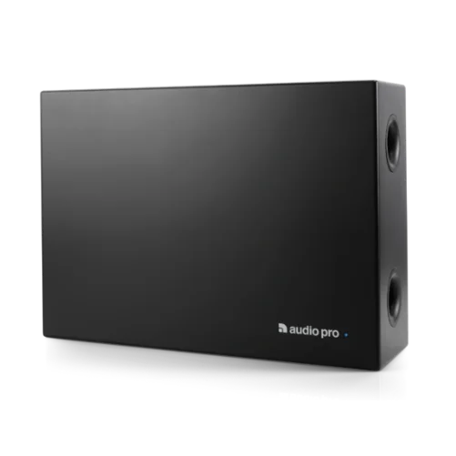 Audio Pro SUB-3 svart – Kompakt subwoofer för bakgrundsmusiksystem i butiker, caféer och restauranger