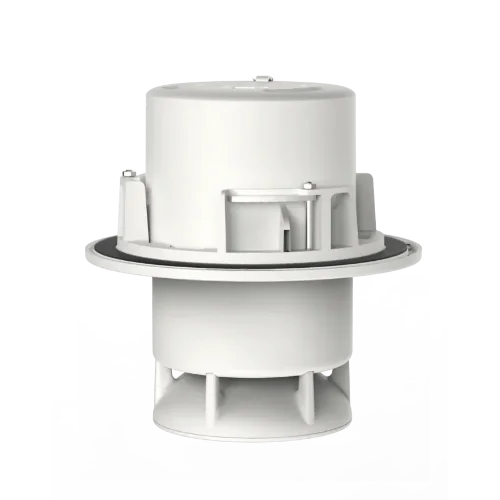 Spottune Omni Recessed speaker in white, flush-mounted for minimalistic sound integration